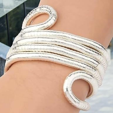 Collar moldeable plateado